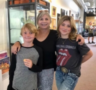 <p>Great to see Joyce with her two grandkids, Sonny and Kendra!</p>