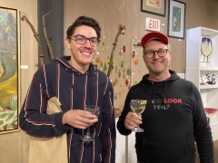 <p>These guys enjoyed the wine and art!
</p>